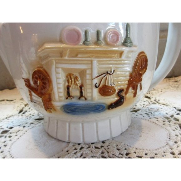 Porcelier teapot, 1930s, made in USA, collectable teapot, 60 oz, 7.5 cups - Picture 2 of 10